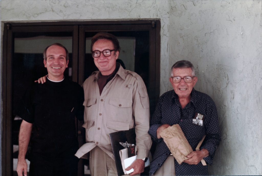 Steve Allen is shown around Camillus House's original shelter by Paul Johnson. 