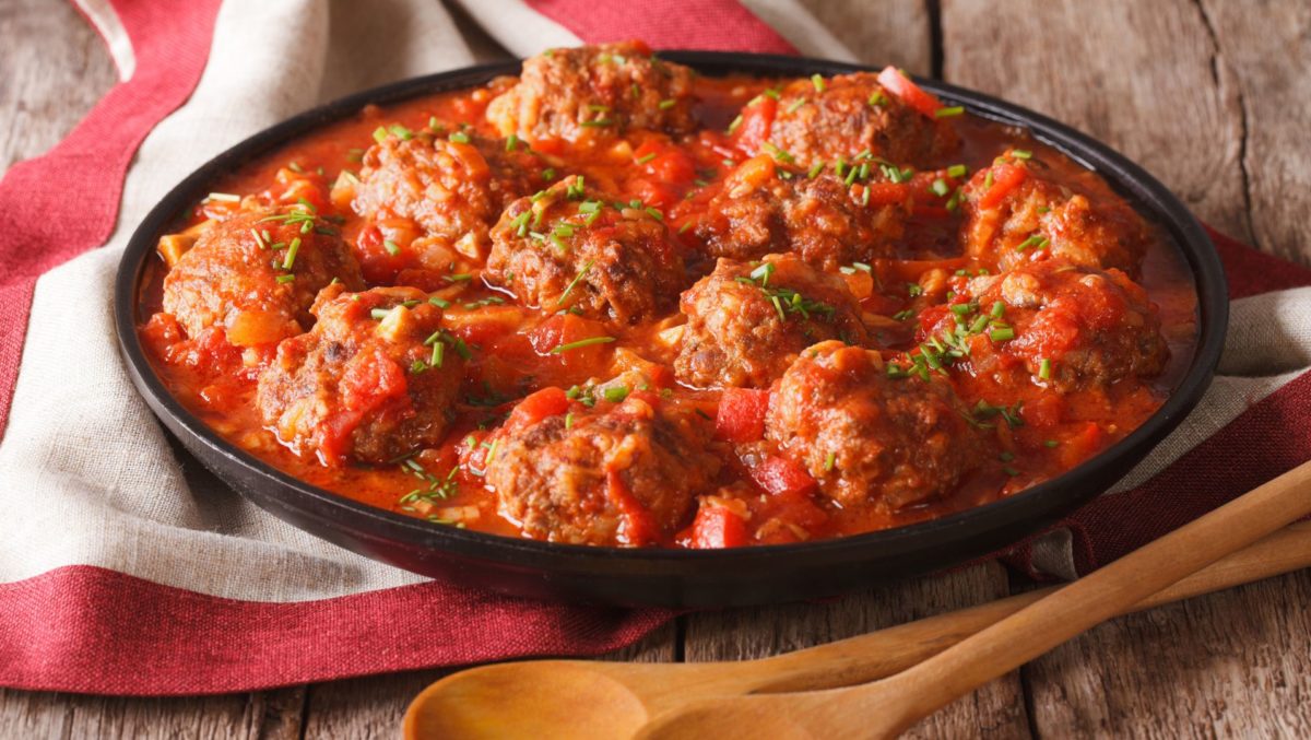 Recipe Turkey Albondigas in Sofrito Sauce